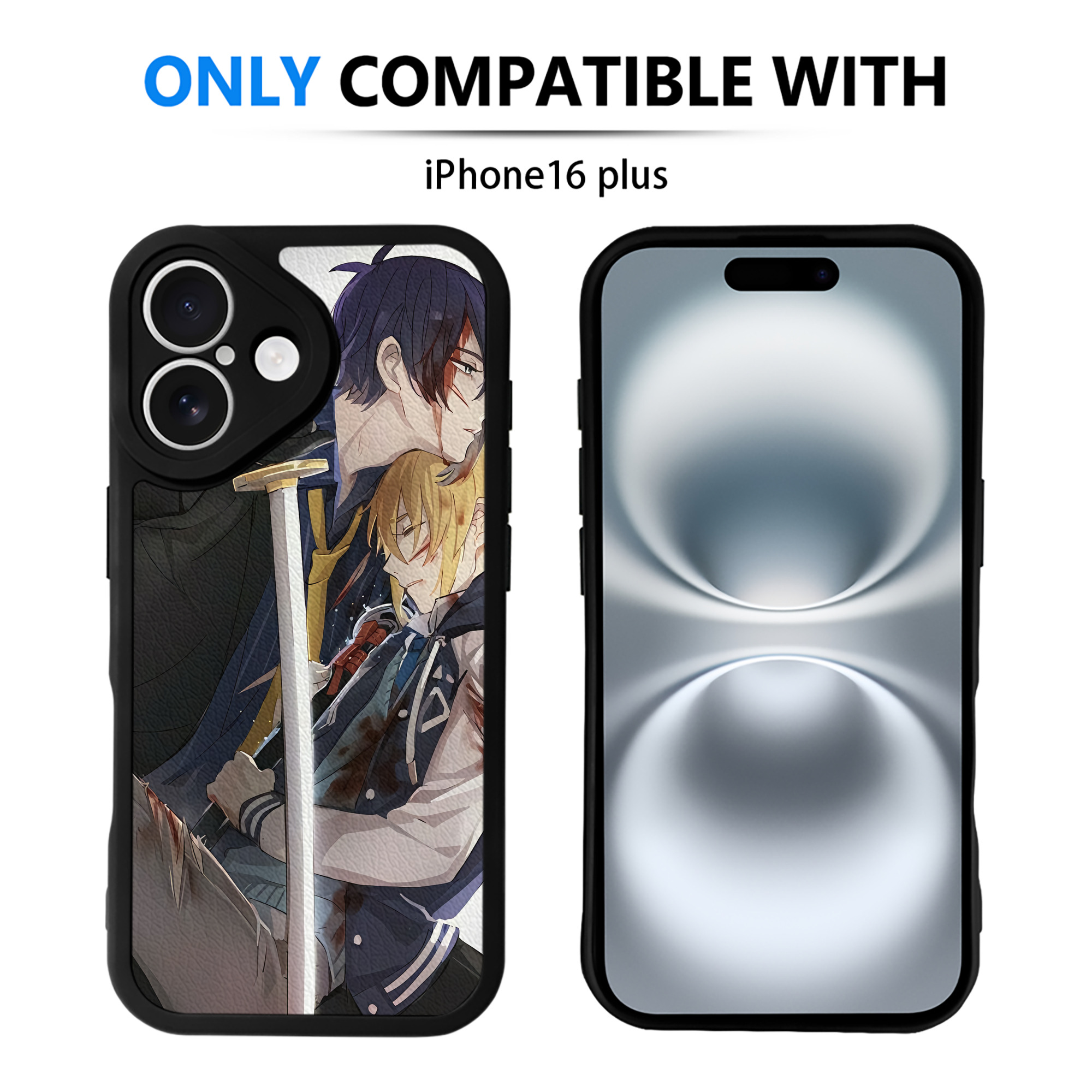 （画像用） 刀剣乱舞 Touken Ranbu 【iPhone 16シリーズ対応】シリコンスマホケース（レザー調） 材質：シリコン